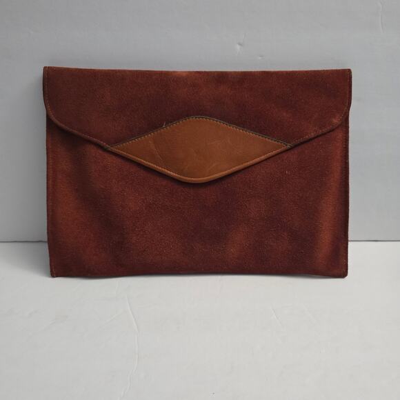 Phillippe Handbags - Phillippe Suede Clutch Bag – Vintage, Deadstock, 70s Style, Made in USA
